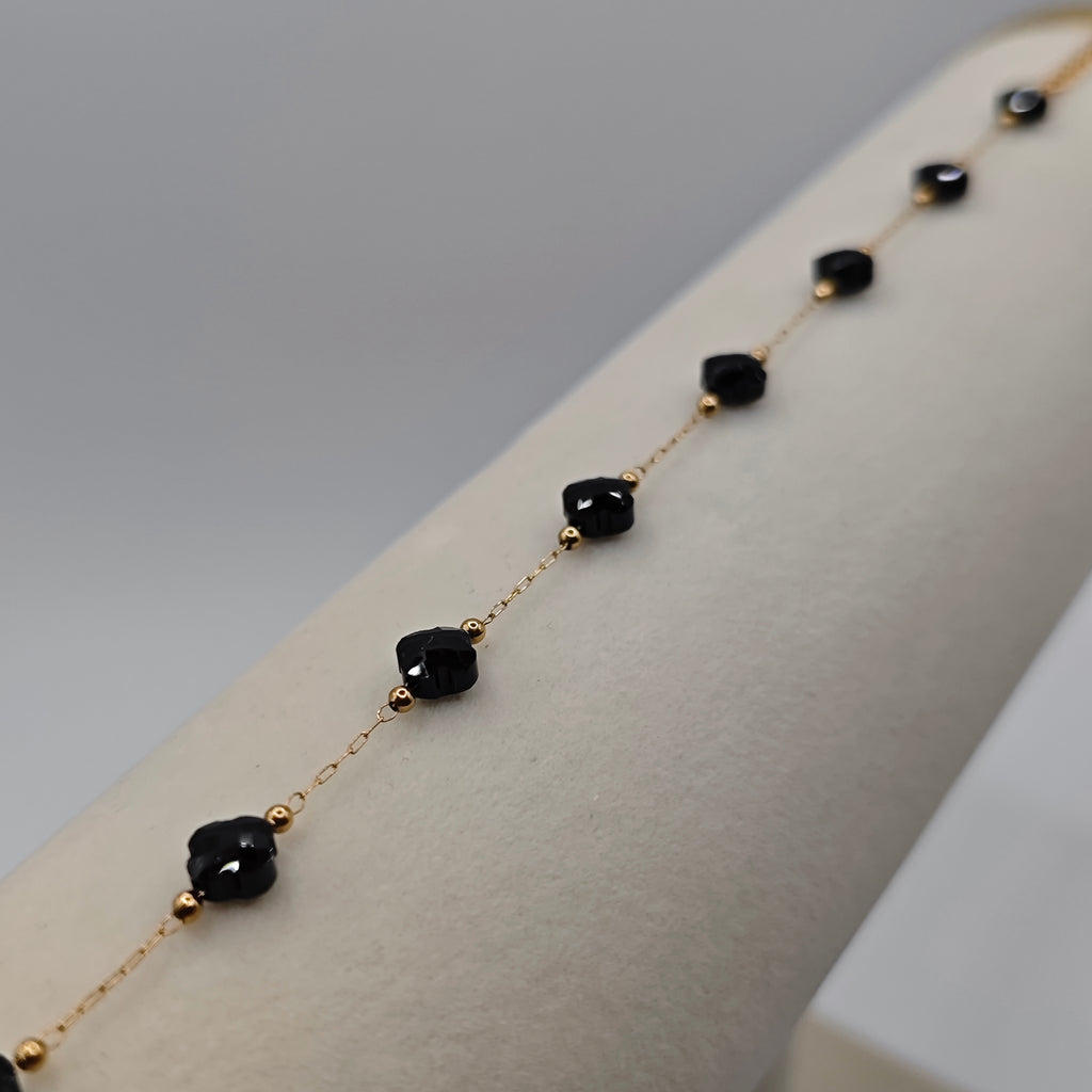 Bracelet Trèfles Noir