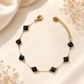Bracelet Trèfles Noir