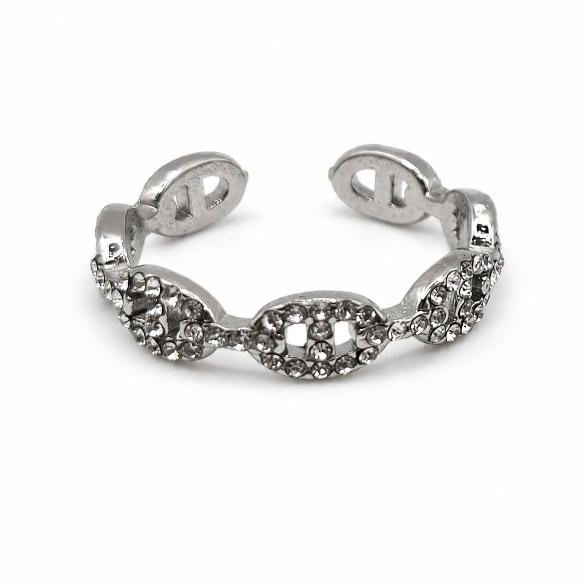 Bague Elena argentée ajustable