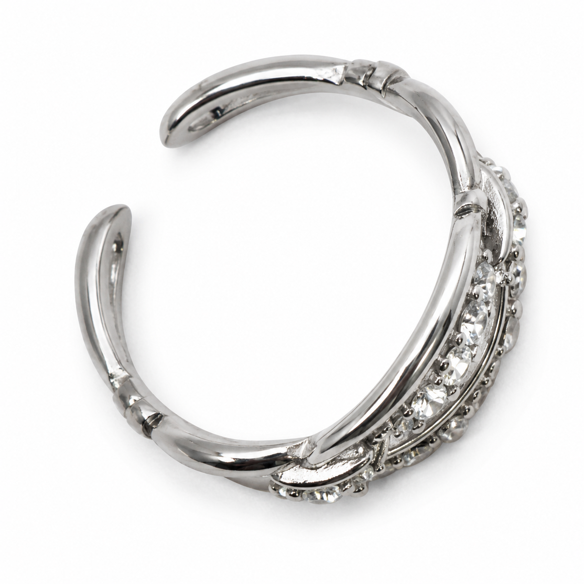 Bague Éclipse Argentée – Ajustable