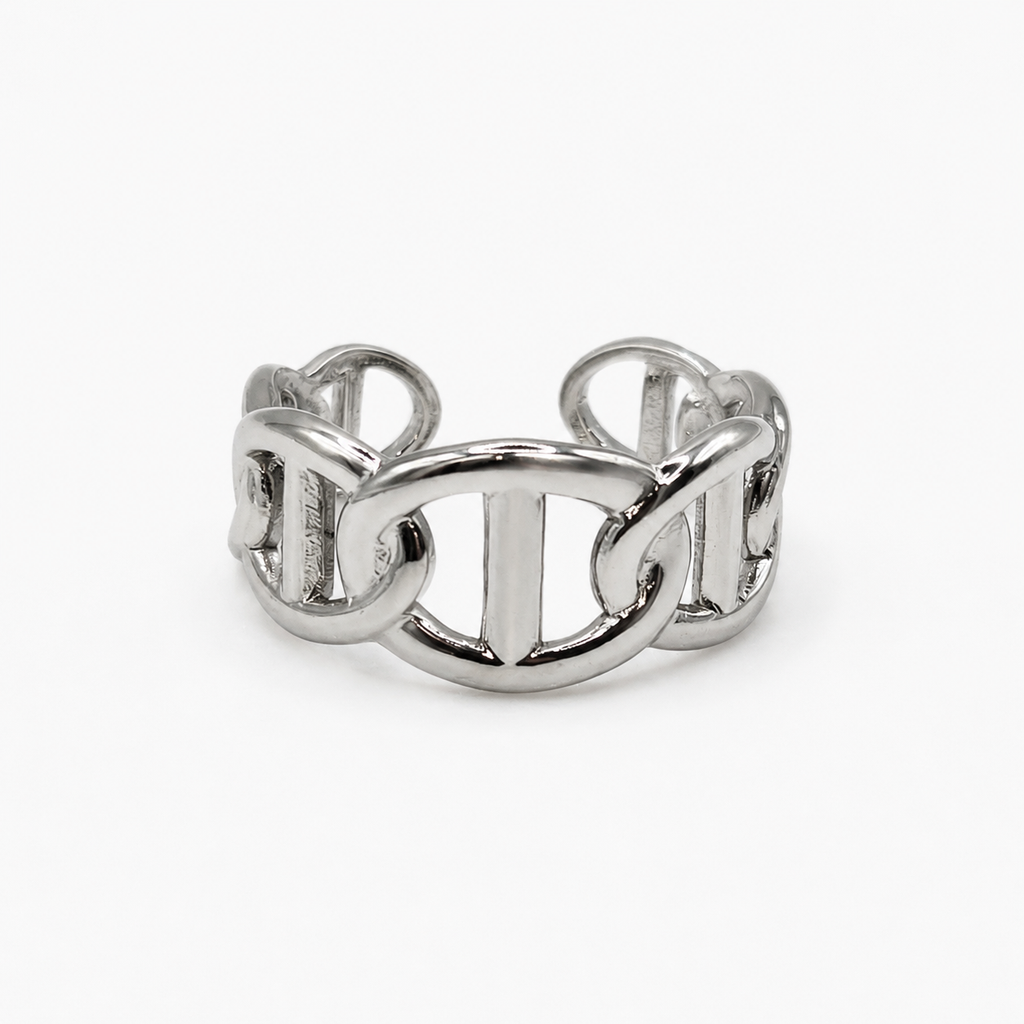 Bague Alba argentée ajustable