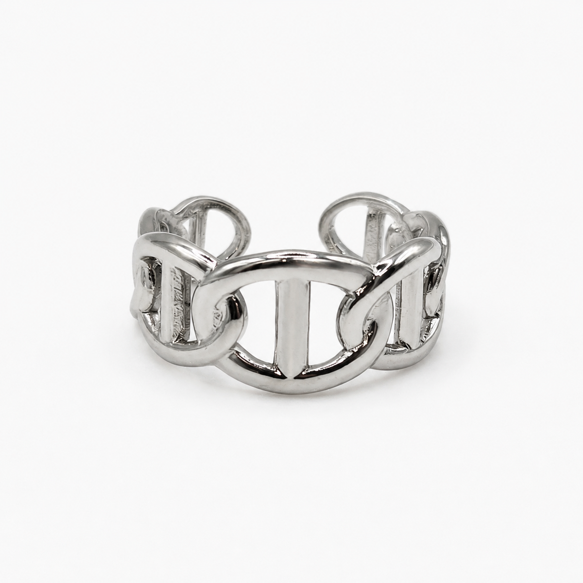 Bague Alba argentée ajustable