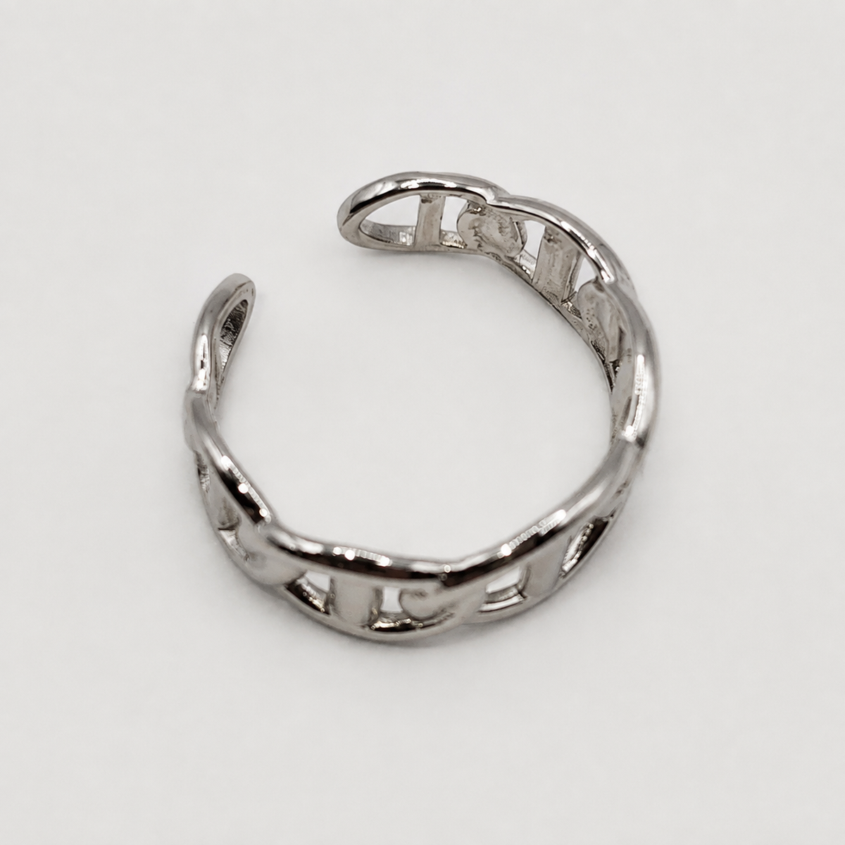 Bague Alba argentée ajustable