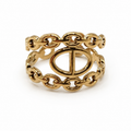 Bague dorée Cassia ajustable