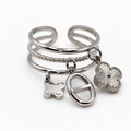 Bague Luna breloques ajustable