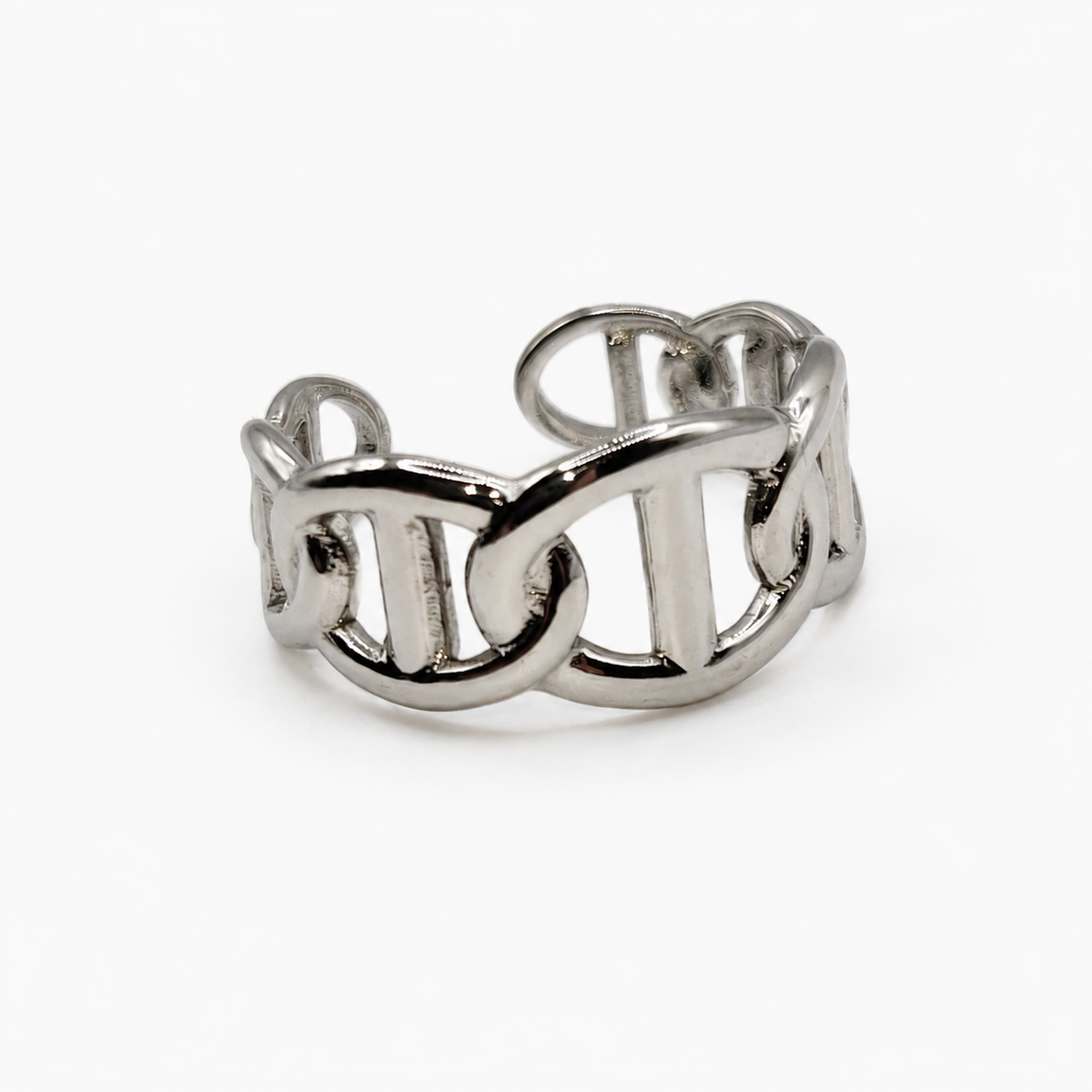 Bague Alba argentée ajustable