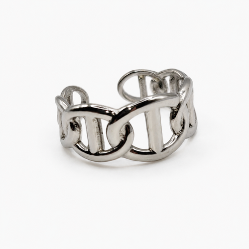 Bague Alba argentée ajustable