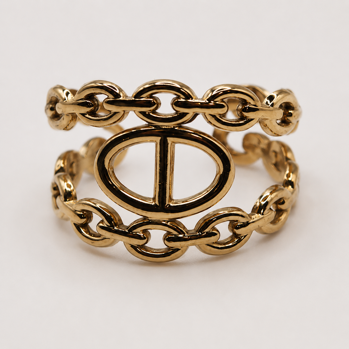 Bague dorée Cassia ajustable